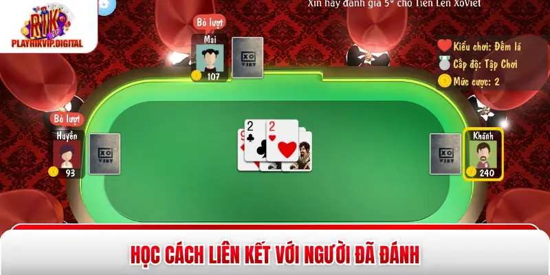 Học cách liên kết với người đã đánh