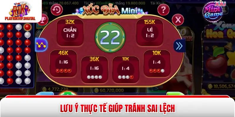 Lưu ý thực tế giúp tránh sai lệch